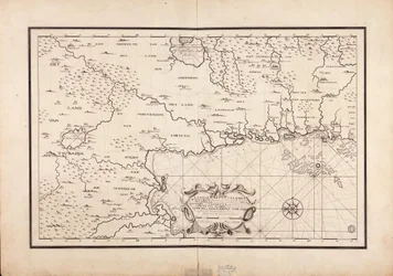 Mappa di parte della costa occidentale di Celebes